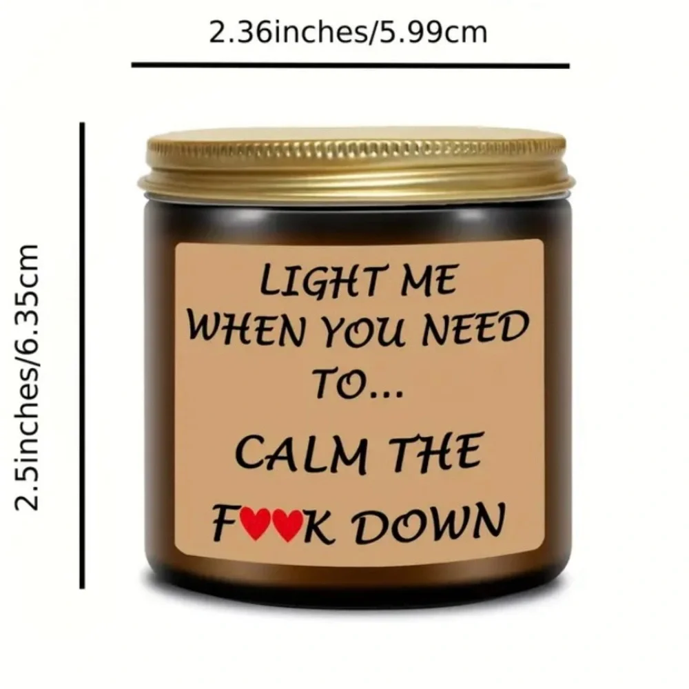 NIB CANDLE SARCASTIC “PG”VERSION OF “F” BOMB SAYING SOY WAX & ESSENTIAL OIL